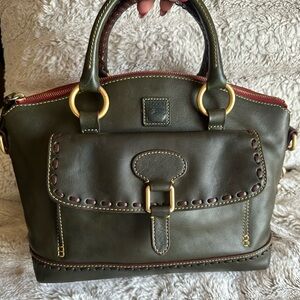 Dooney and Bourke Olive / Ivy Green Florentine Leather Satchel